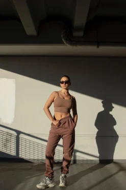 Glamorous Loungewear|Bottoms|Agon Lounge Slouchy Fit Joggers - Coffee -