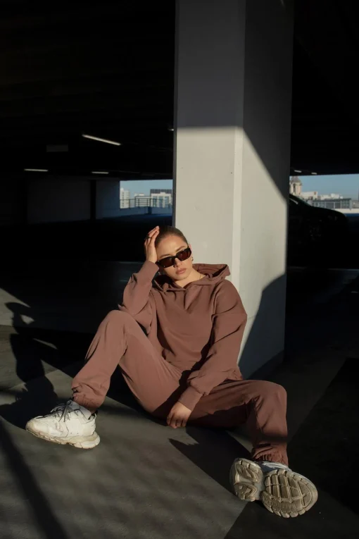 Glamorous Loungewear|Bottoms|Agon Lounge Slouchy Fit Joggers - Coffee -
