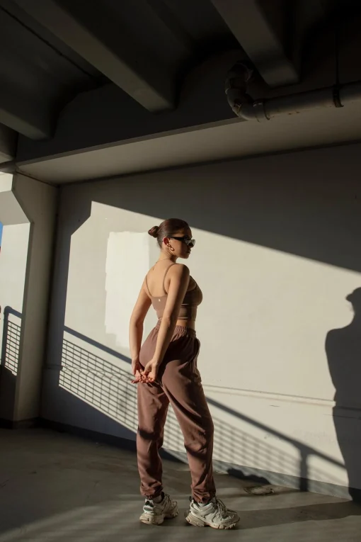 Glamorous Loungewear|Bottoms|Agon Lounge Slouchy Fit Joggers - Coffee -
