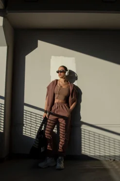 Glamorous Loungewear|Bottoms|Agon Lounge Slouchy Fit Joggers - Coffee -