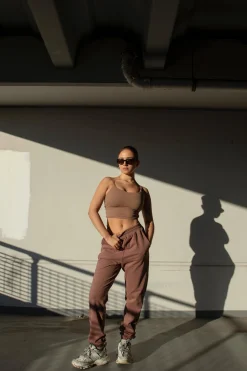 Glamorous Loungewear|Bottoms|Agon Lounge Slouchy Fit Joggers - Coffee -