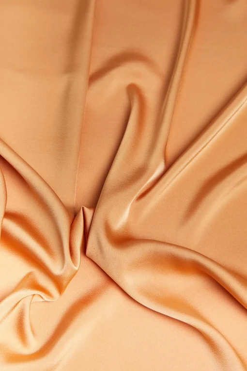 Glamorous Jet Setter|Apricot Satin Headscarf -