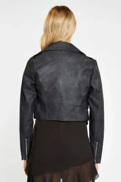 Glamorous Go To Partywear|Jackets|Black Antique Cropped Belted Jacket -
