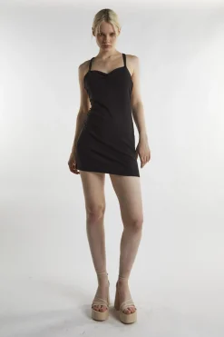 Glamorous Mini Dresses|Mini Dresses|Black Bodycon Mini-Dress -