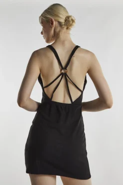 Glamorous Mini Dresses|Mini Dresses|Black Bodycon Mini-Dress -