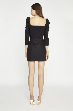 Glamorous Day Dresses|Mini Dresses|Black Button-Front Mini-Dress -