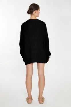 Glamorous Cardigans|Black Cable Knit Cardigan -
