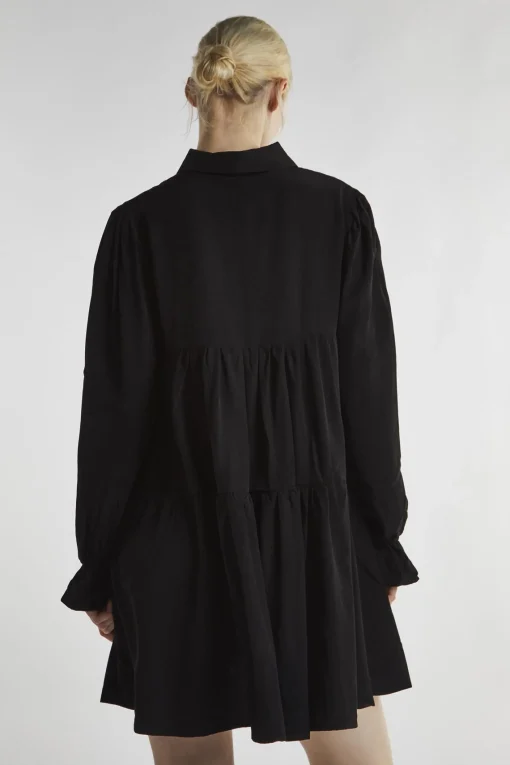Glamorous Day Dresses|Mini Dresses|Black Collared Mini-Dress -