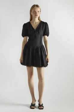 Glamorous Mini Dresses|Mini Dresses|Black Corset Mini-Dress -