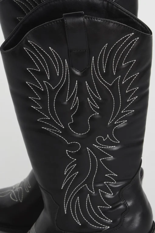 Glamorous Boots|Black Cowboy Boots -