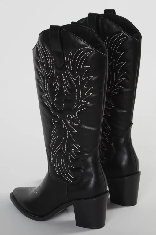 Glamorous Boots|Black Cowboy Boots -