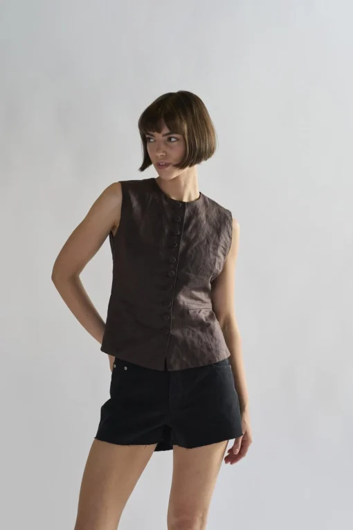 Glamorous Woven Shorts|Black Cut-Off-Frayed Shorts -