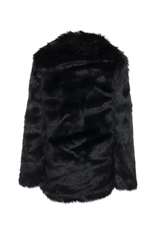 Glamorous Coats|Black Faux-Fur Coat -