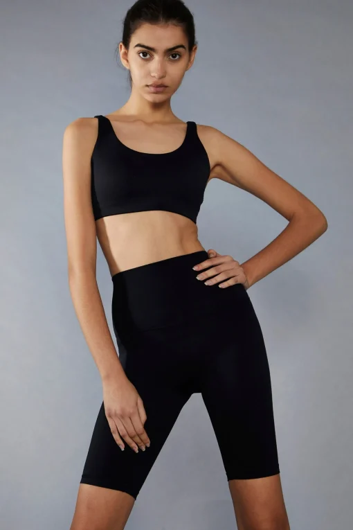 Glamorous Activewear|Woven Shorts|Black High Waisted Cycling Shorts -