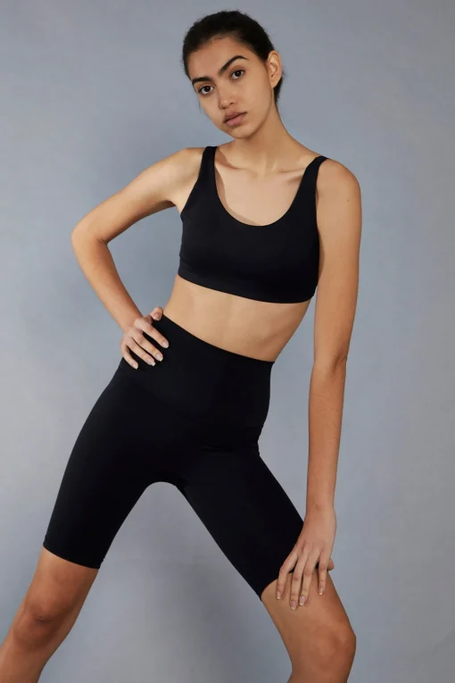 Glamorous Activewear|Woven Shorts|Black High Waisted Cycling Shorts -