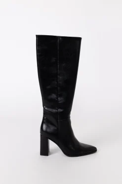 Glamorous Best Dressed Guest|Workwear|Black Knee High Pointed Toe Boots -