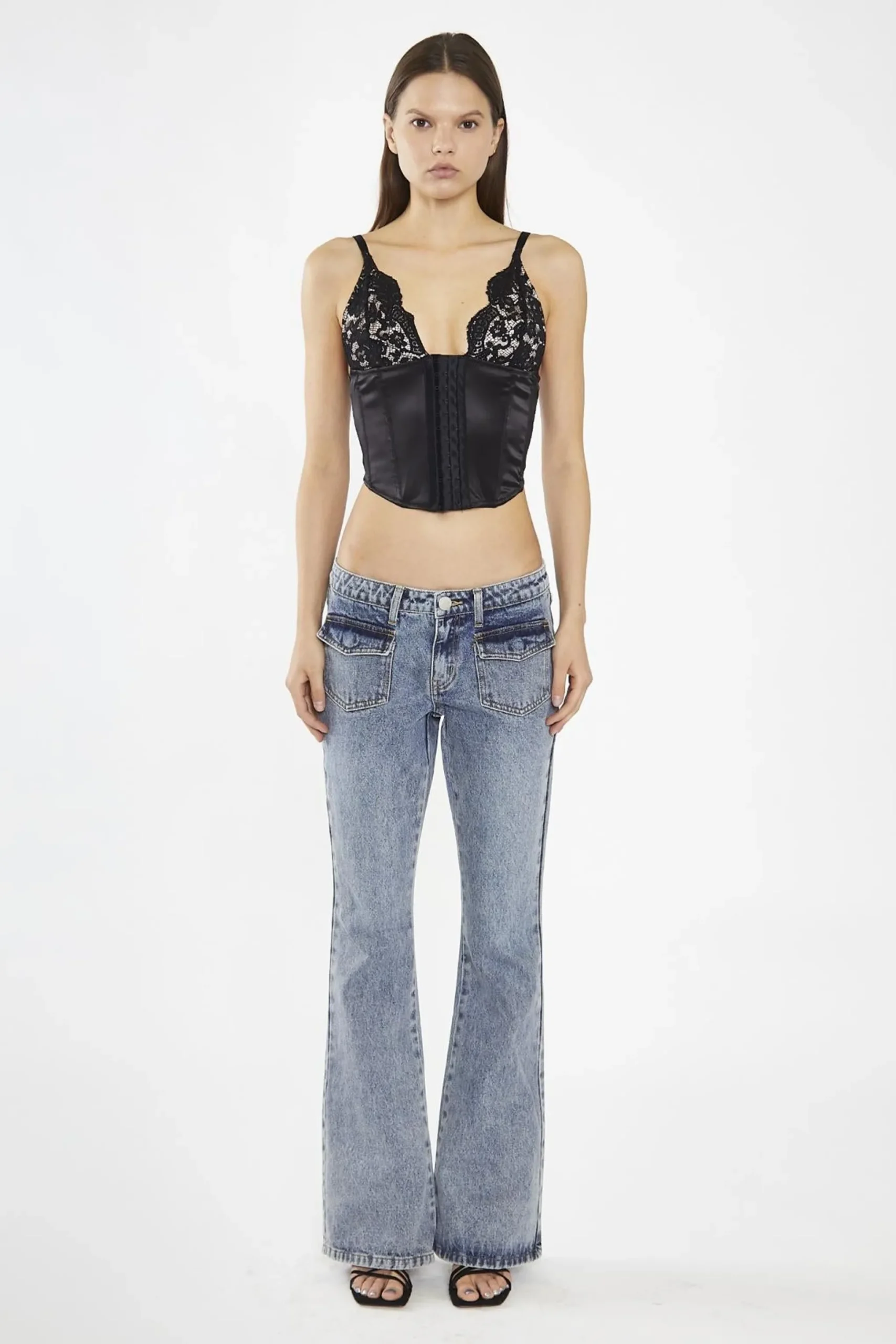 Glamorous Crops, Corsets & Bodysuits|Black Lace Bust Corset -