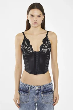 Glamorous Crops, Corsets & Bodysuits|Black Lace Bust Corset -