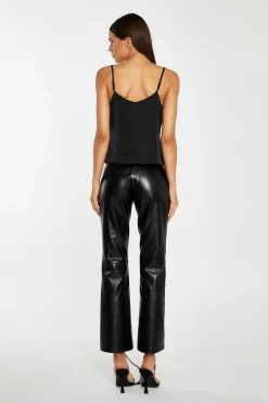 Glamorous Workwear|Go To Partywear|Black Lace Trim Camisole Top -