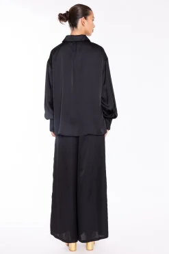 Glamorous Going Out Tops|Black Long Sleeve Shirt -