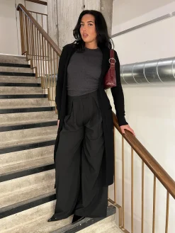 Glamorous Cardigans|Black Long-Length Cardigan -