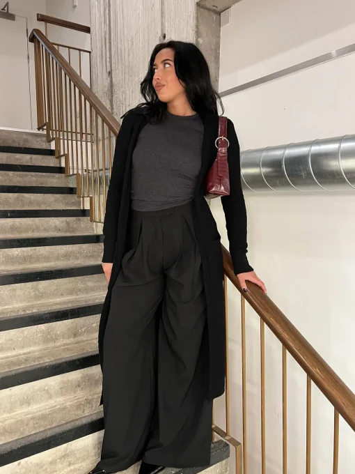 Glamorous Cardigans|Black Long-Length Cardigan -