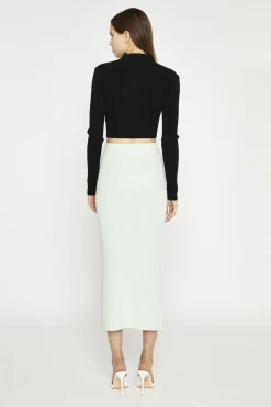 Glamorous Crops, Corsets & Bodysuits|Black Long-Sleeve High-Neck Top -