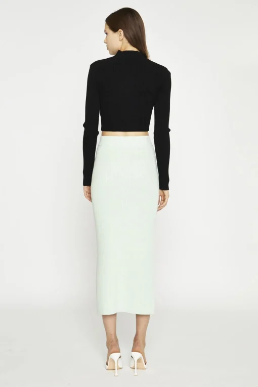 Glamorous Crops, Corsets & Bodysuits|Black Long-Sleeve High-Neck Top -