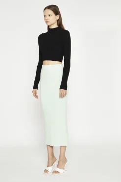 Glamorous Crops, Corsets & Bodysuits|Black Long-Sleeve High-Neck Top -
