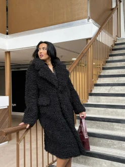 Glamorous Coats|Black Maxi-Coat -