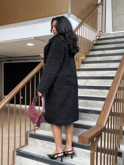 Glamorous Coats|Black Maxi-Coat -