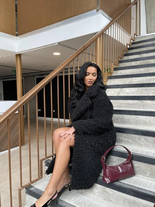 Glamorous Coats|Black Maxi-Coat -