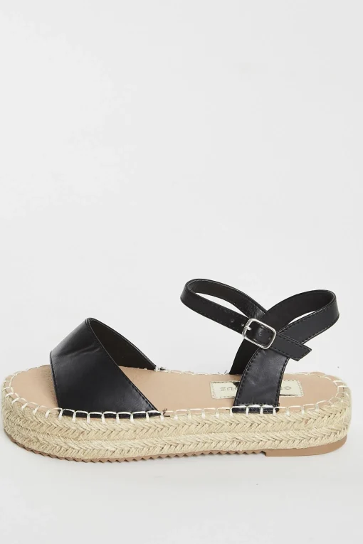 Glamorous Graduation|Chic Escapes|Black Open Toe Sandal -