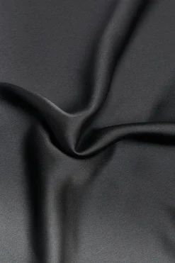 Glamorous Go To Partywear|Jet Setter|Black Satin Headscarf -