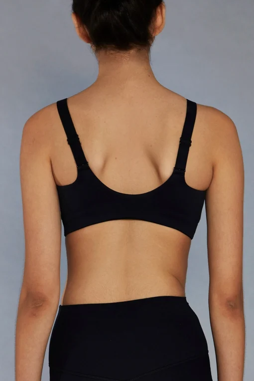 Glamorous Activewear|Crops, Corsets & Bodysuits|Black Scoop Back Sports Bra -