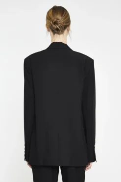 Glamorous Prom|Blazers|Black Single Breast Oversized-Blazer -