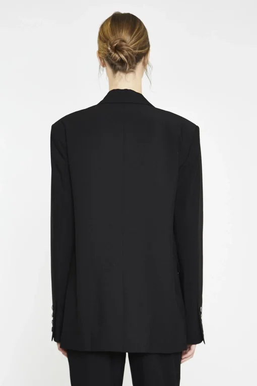 Glamorous Prom|Blazers|Black Single Breast Oversized-Blazer -
