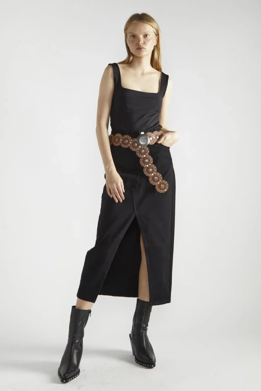 Glamorous Crops, Corsets & Bodysuits|Black Square-Neck Bodysuit -