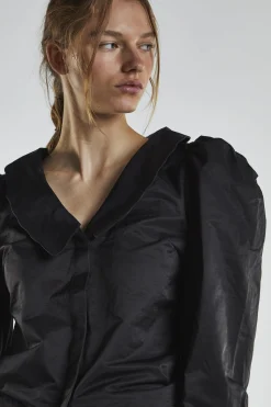 Glamorous Blouses & Shirts|Black Statement Sleeves Blouse -