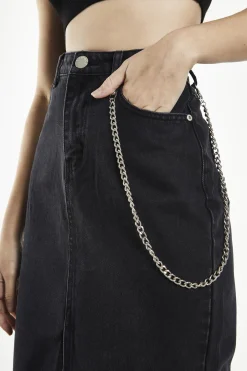 Glamorous Midi & Midaxi Skirts|Black Straight Pencil Midi-Skirt -