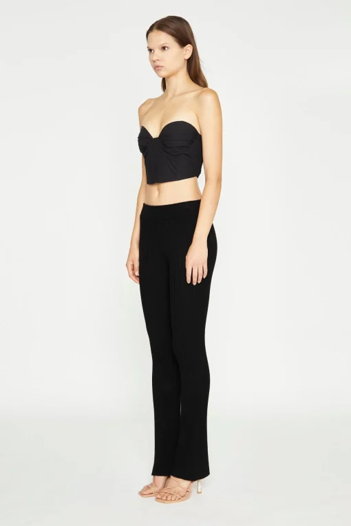 Glamorous Best Dressed Guest|Going Out Tops|Black Strapless Corset Crop-Top -