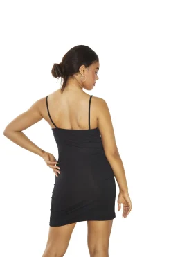 Glamorous Mini Dresses|Mini Dresses|Black Strappy-Bodycon Mini-dress -