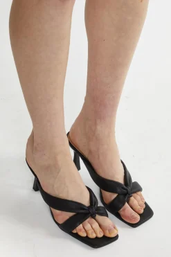 Glamorous Best Dressed Guest|Chic Escapes|Black Toe Pole Mules -