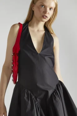 Glamorous Mini Dresses|Mini Dresses|Black V-Neck- Mini-Dresses -