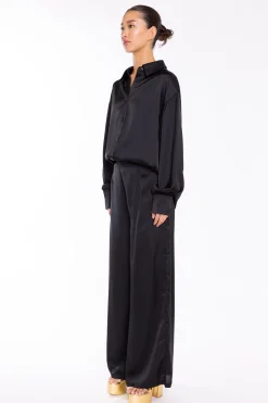 Glamorous Prom|Wide Leg Trousers|Black Wide Leg Trousers -