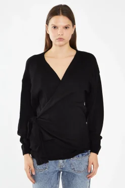 Glamorous Workwear|Cardigans|Black Wrap Cardigan -