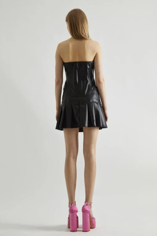 Glamorous Going Out Tops|Co-ords|Black Zip-Through Corset-Top -