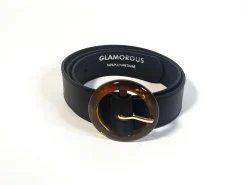 Glamorous Belts|Black-Brown Buckle Belt -