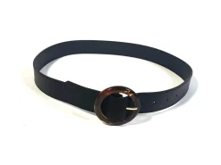 Glamorous Belts|Black-Brown Buckle Belt -