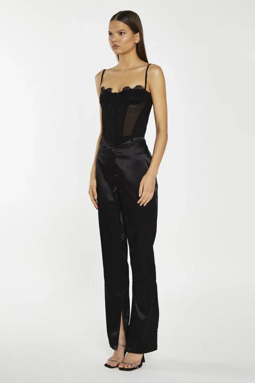 Glamorous Going Out Tops|Crops, Corsets & Bodysuits|Black-Lace Corset Top -